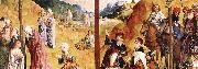 GOES, Hugo van der Calvary Triptych (detail) France oil painting artist
